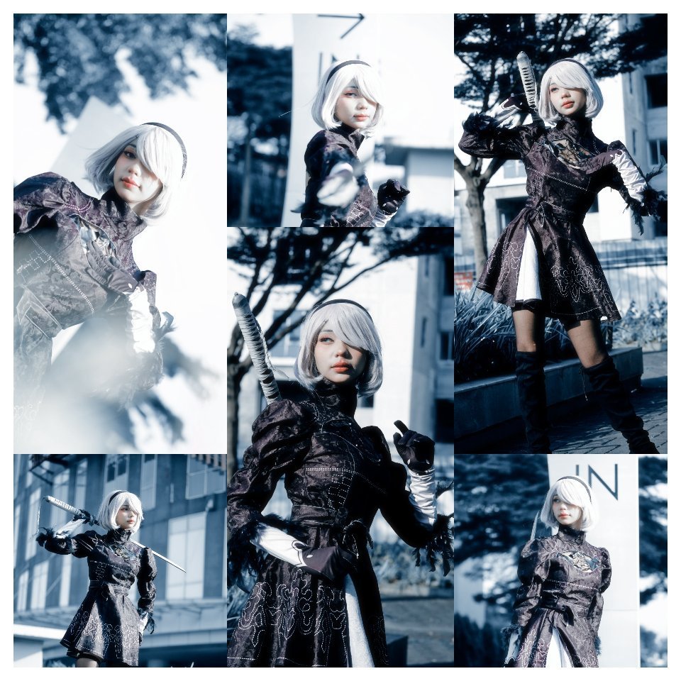 2B cosplay photo series photographed by Iki