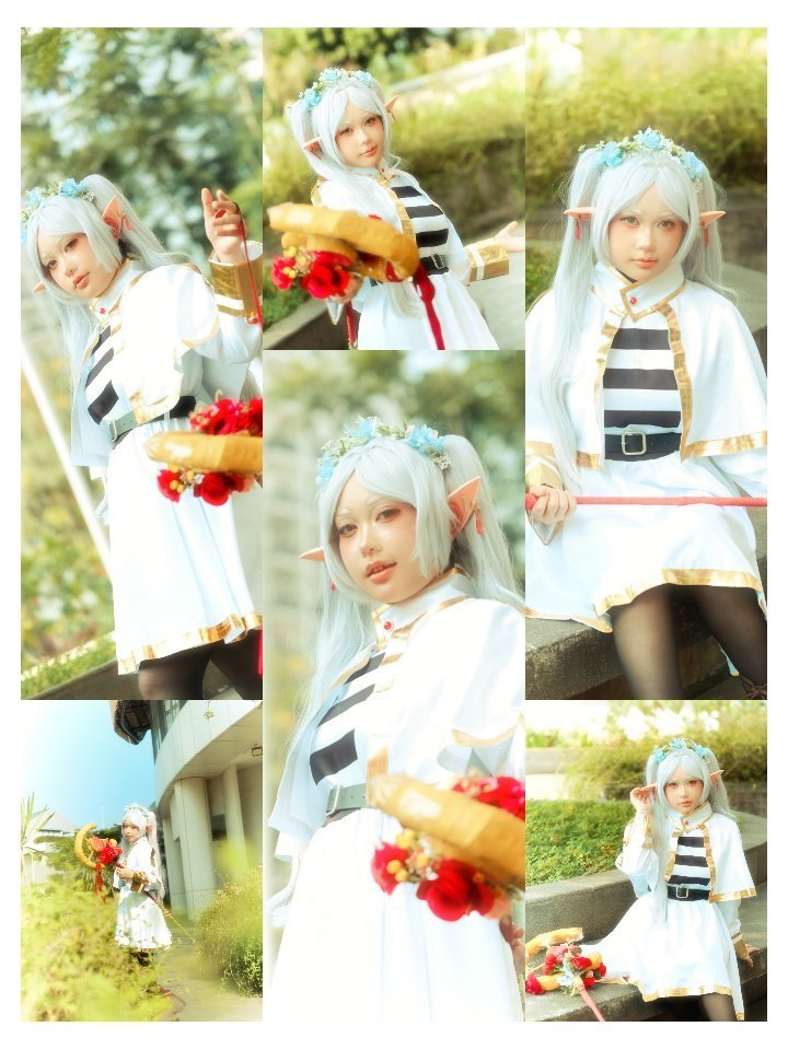 Frieren cosplay photo series photographed by Iki